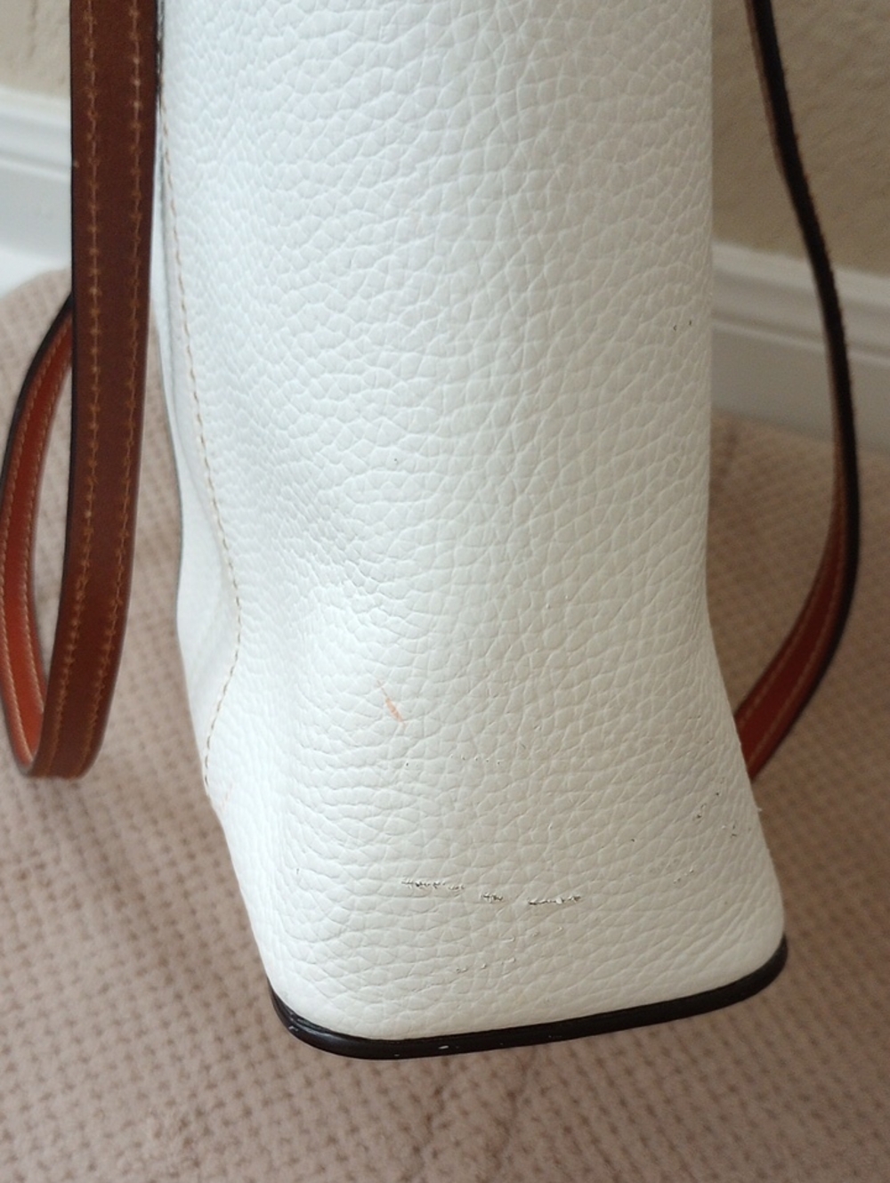 Dooney & Bourke Lexington White & Brown Shoulder Bag - Picture 11 of 14